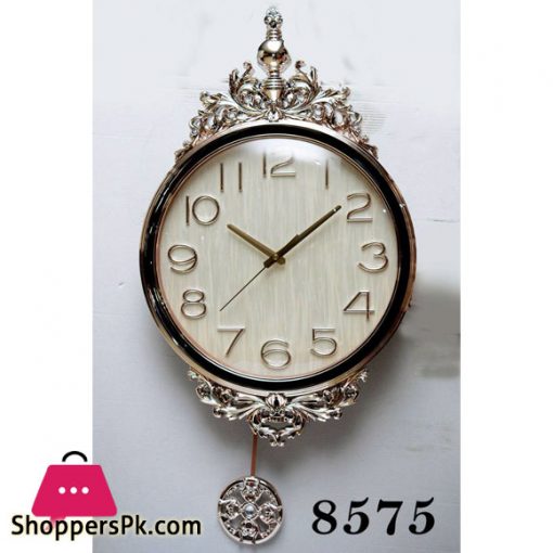 Modern Wall Clock With Luxury Pendulum - 8575