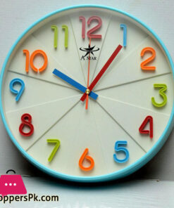 Multi Color Round Wall Clock