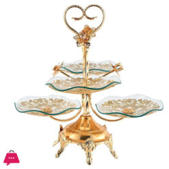 Multi Layer Metal Glass Cake Dessert Stand Rack Fruit Plate Set Dinner Buffet Tray Kitchen Accessories Party Wedding Decoration