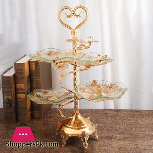 multi layer metal glass cake dessert stand rack fruit plate sets dinner buffet tray kitchen accessories party wedding decorationDishes Plates