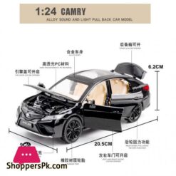 New 124 Toy Car Toyota Camry Metal Alloy Diecast Car Model Miniature Scale Model Sound and Light Model Car Toys For ChildrenDiecasts Toy Vehicles