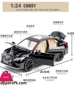New 124 Toy Car Toyota Camry Metal Alloy Diecast Car Model Miniature Scale Model Sound And Light Model Car Toys For Childrendiecasts Toy Vehicles