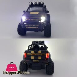 New 128 Ford Raptor F150 Alloy Diecast Car Model Toys Sound Light Toy Pickup Truck Pull Back Vehicle For Children Diecasts Toy Vehicles