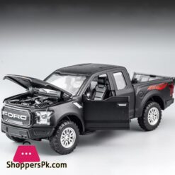 New 132 Ford Raptor F150 Big Wheel Alloy Diecast Car Model With With Sound Light Pull Back Car Toys For Children Xmas Giftsdiecasts Toy Vehicles