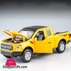 New 132 Ford Raptor F150 Big Wheel Alloy Diecast Car Model With With Sound Light Pull Back Car Toys For Children Xmas Giftsdiecasts Toy Vehicles