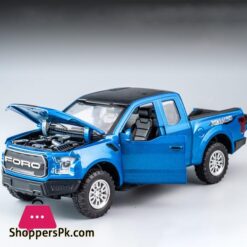 New 132 Ford Raptor F150 Big Wheel Alloy Diecast Car Model With With Sound Light Pull Back Car Toys For Children Xmas Giftsdiecasts Toy Vehicles