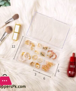 New Fashion Portable Jewelry Box Rings Necklaces Display Organizer Box (1-Layer) 5 New Fashion Portable Jewelry Box Rings Necklaces Display Organizer Box (1-Layer) - Image 2