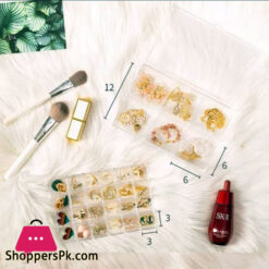 New Fashion Portable Jewelry Box Rings Necklaces Display Organizer Box (2-Layer) 5 New Fashion Portable Jewelry Box Rings Necklaces Display Organizer Box (2-Layer)