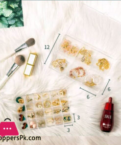 New Fashion Portable Jewelry Box Rings Necklaces Display Organizer Box (2-Layer) 5 New Fashion Portable Jewelry Box Rings Necklaces Display Organizer Box (2-Layer) - Image 2