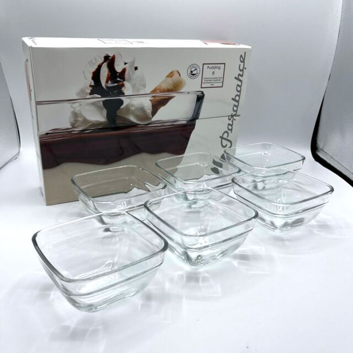 Pasabahce Pudding Glass Bowl - 6 Pcs - 53662