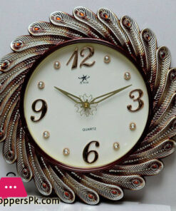 Peacock Wings style Wall Clock