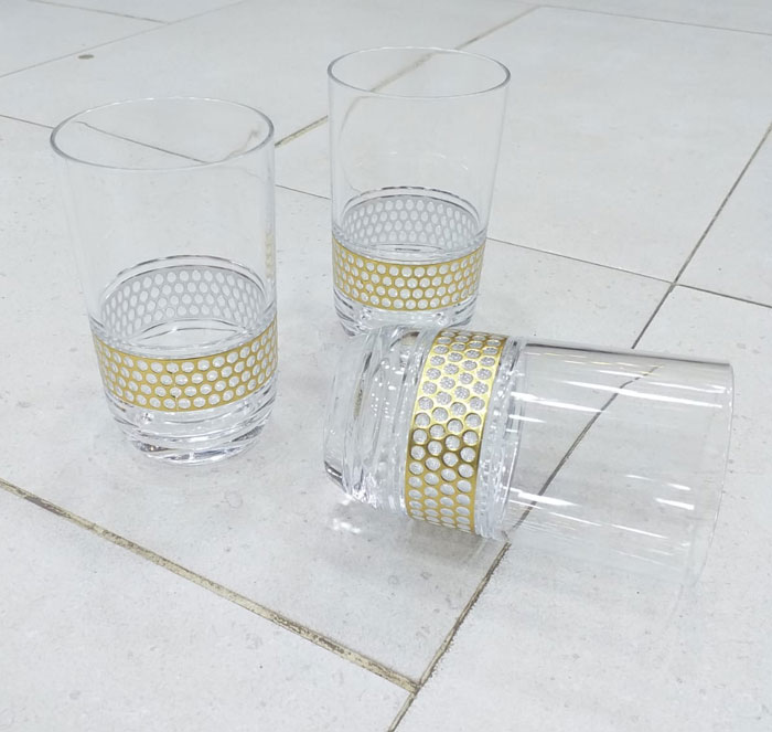 Pioneer Loop Acrylic Glass Set Of 6