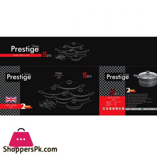 Prestige Victoria 17 Pieces Cookware Set
