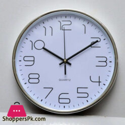 Purple And Black Color Round Wall Clock