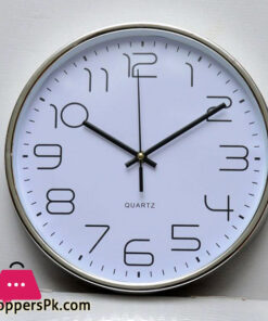 Purple And Black Color Round Wall Clock
