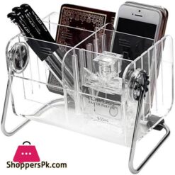 Sky Piea Remote Control Caddy Organizer Clear Acrylic Desktop Media Storage Holder 6 Slots