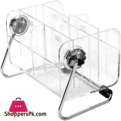 Sky Piea Remote Control Caddy Organizer Clear Acrylic Desktop Media Storage Holder 6 Slots