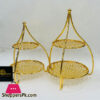 Serving Stand Two Layer Gold Theme - 1580-L