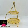 Serving Stand Two Layer Gold Theme - 1580-S