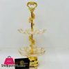 Serving Stand Two Layer Gold Theme – 0542