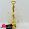 Serving Stand Two Layer Gold Theme – 0542