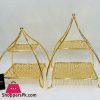 Serving Stand Two Layer Gold Theme – 1581-L