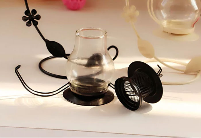 Small Lantern Lamp Wedding Festival Gifts Wrought Iron Furnishing Articles Candle Lantern Jelly Candle Lights Sconce