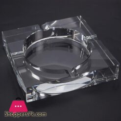 Square Crystal Cigar Ashtray With 4 Slots And Gift Box 71 X 146 X 71 In