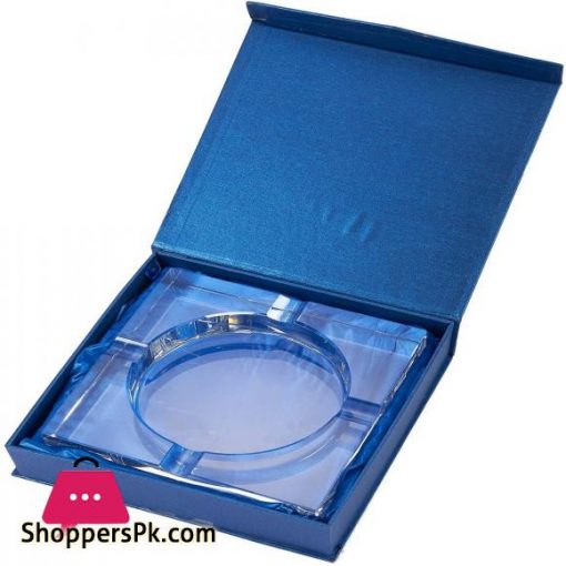 Square Crystal Cigar Ashtray With 4 Slots and Gift Box 71 x 146 x 71 In