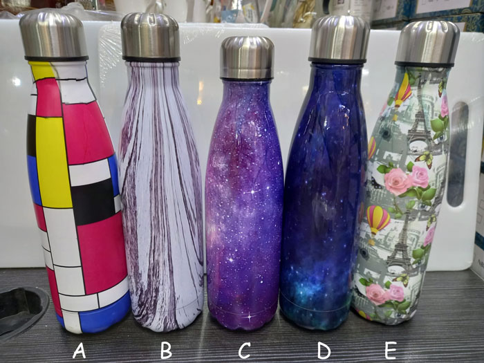 Stainless Steel Galaxy Thermos Mug Travel Insulated Mug For Children Women Men Travel Sport Camping Hiking Water Bottle
