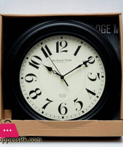 Sterling & Noble Wall Clock Antique Face Black Color