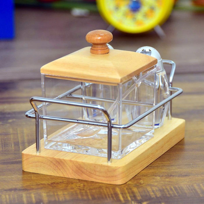 Sugar Pot And Pepper Set Dinning Tool 3 Pcs