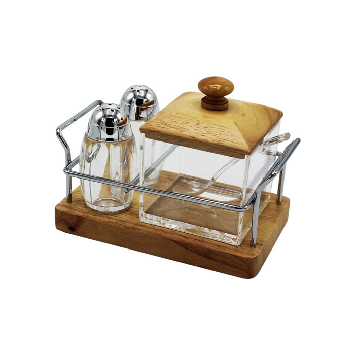 Sugar Pot And Pepper Set Dinning Tool 3 Pcs