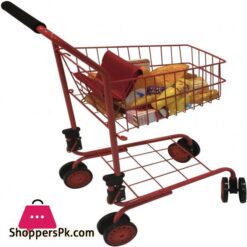 Toy Shopping Cart For Kids And Toddler Includes Food Folds For Easy Storage High Quality Metal Frame