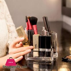 Transparent Makeup Brush Storage Box Organizer Acrylic Cosmetics Manager Jewelry Storage Box Office Supplies Business Cardstorage Boxes Bins