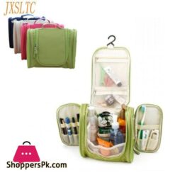 Travel Portable Cosmetic Bag 6 Color Hang Hook Folding Wash Make Up Organizer Neceser Makeup Pouch For Women Beauty Toilet Bag