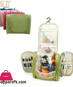 Travel Portable Cosmetic Bag 6 Color Hang Hook Folding Wash Make Up Organizer Neceser Makeup Pouch For Women Beauty Toilet Bag