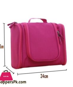 Travel Portable Cosmetic Bag 6 Color Hang Hook Folding Wash Make Up Organizer Neceser Makeup Pouch For Women Beauty Toilet Bag