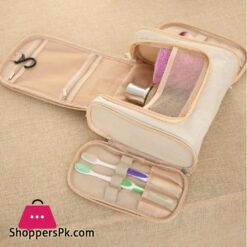 Travel Portable Cosmetic Bag 6 Color Hang Hook Folding Wash Make Up Organizer Neceser Makeup Pouch For Women Beauty Toilet Bag