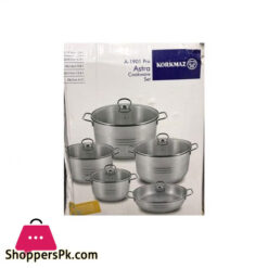 Korkmaz Turkish Stainless Steel Cooking Pot Service Set Original 10 Pieces Astra A-1901 6 Korkmaz Turkish Stainless Steel Cooking Pot Service Set Original 10 Pieces Astra A-1901