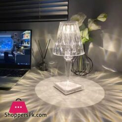 Vimite Touch Led Table Light Lamp With Remote Control Usb Rechargeable 3 Colors Dimming Crystal Diamond Desk Lamp Lampshade Night Light For Bedroom Room Bedside Home Decoration Birthday Gifts