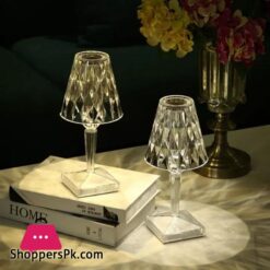 Vimite Touch Led Table Light Lamp With Remote Control Usb Rechargeable 3 Colors Dimming Crystal Diamond Desk Lamp Lampshade Night Light For Bedroom Room Bedside Home Decoration Birthday Gifts