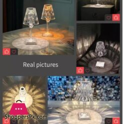Vimite Touch Led Table Light Lamp With Remote Control Usb Rechargeable 3 Colors Dimming Crystal Diamond Desk Lamp Lampshade Night Light For Bedroom Room Bedside Home Decoration Birthday Gifts