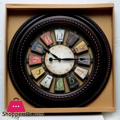 Vintage Design Round Wall Clock