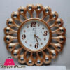 Vintage Retro Gold Flower Design Decorative Wall Clock