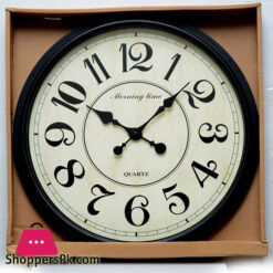 Vintage Style Round Analog Wall Clock