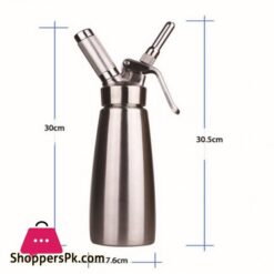 05L Whip Coffee Dessert Fresh Cream Butter Whipper Dispenser 500Ml Cream Gun High Grade Stainless Steel Cream Whipperstainless Steel Cream Whipper