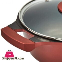 Winsor 9 Pc Cast Aluminum Non Stick Cookware Set Red Wr6004