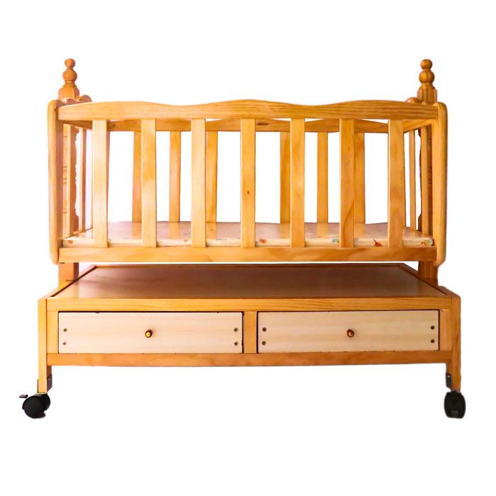 Wooden Cradle For Babies - HYW-6931
