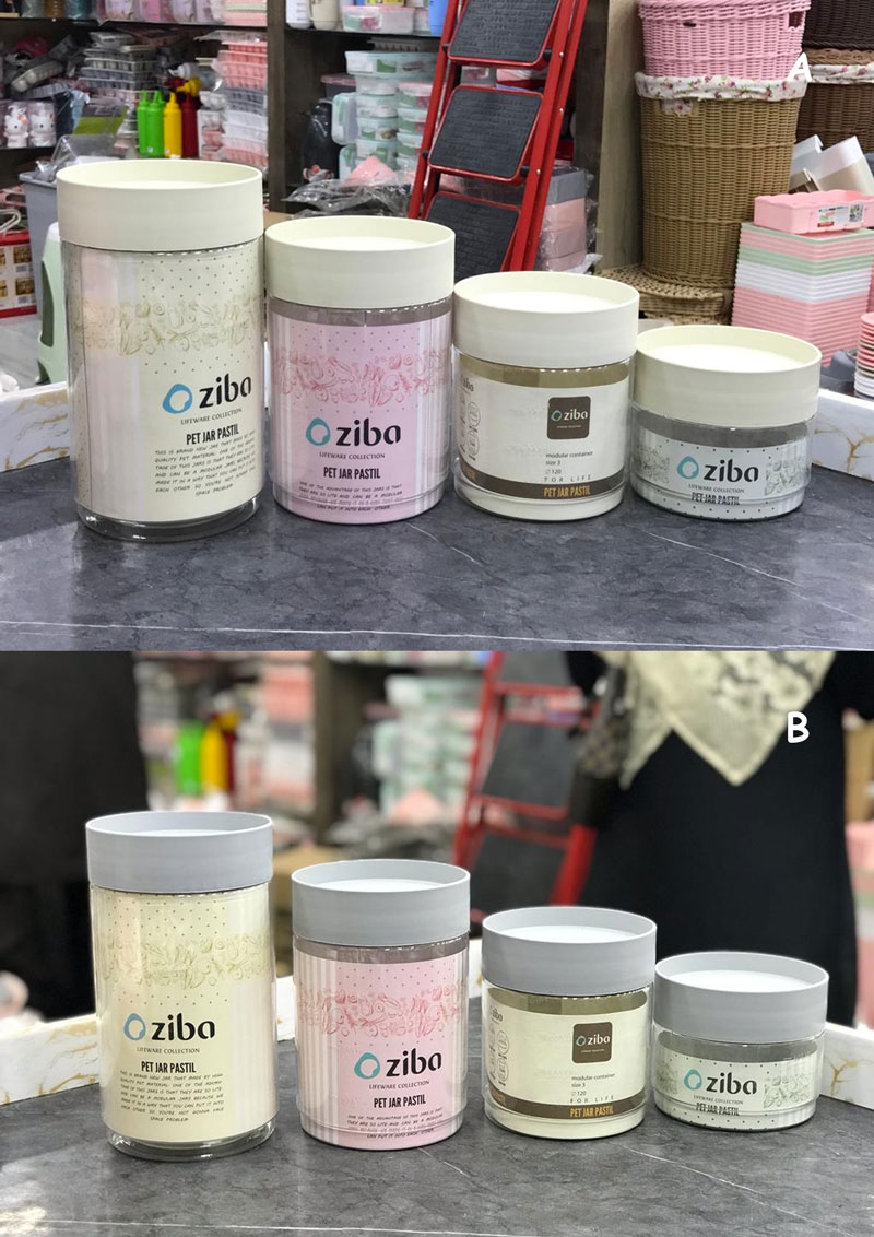 Ziba Sazan Plastic Pet Jar Set Of 4 6 Ziba Sazan Plastic Pet Jar Set Of 4